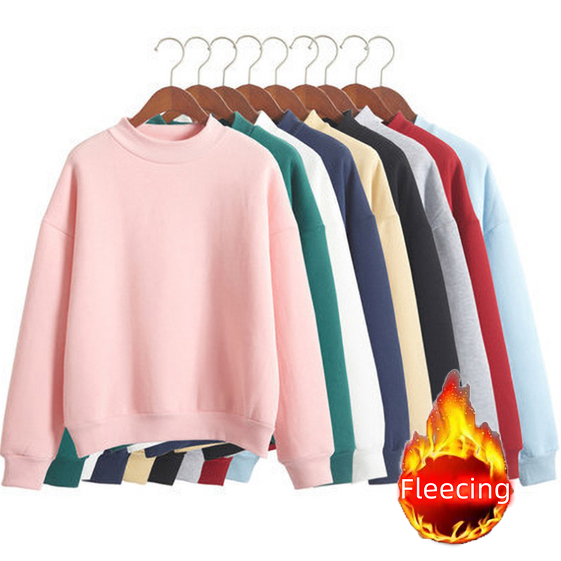 Winter Clothing Trends For Women - Fleecing Half Hoge Hals Casual Top