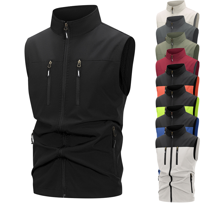 Winter Clothing Essentials - Lichtgewicht softshell-vest voor heren met ritszakken
