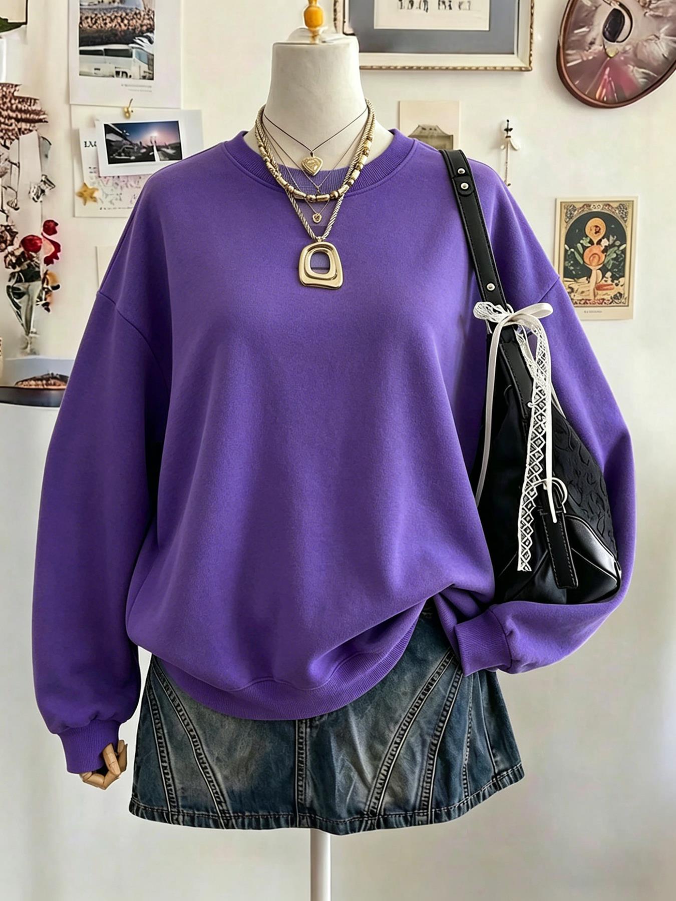 Winter Clothing On Sale - Op uitverkoop: Casual zwart sweatshirt voor