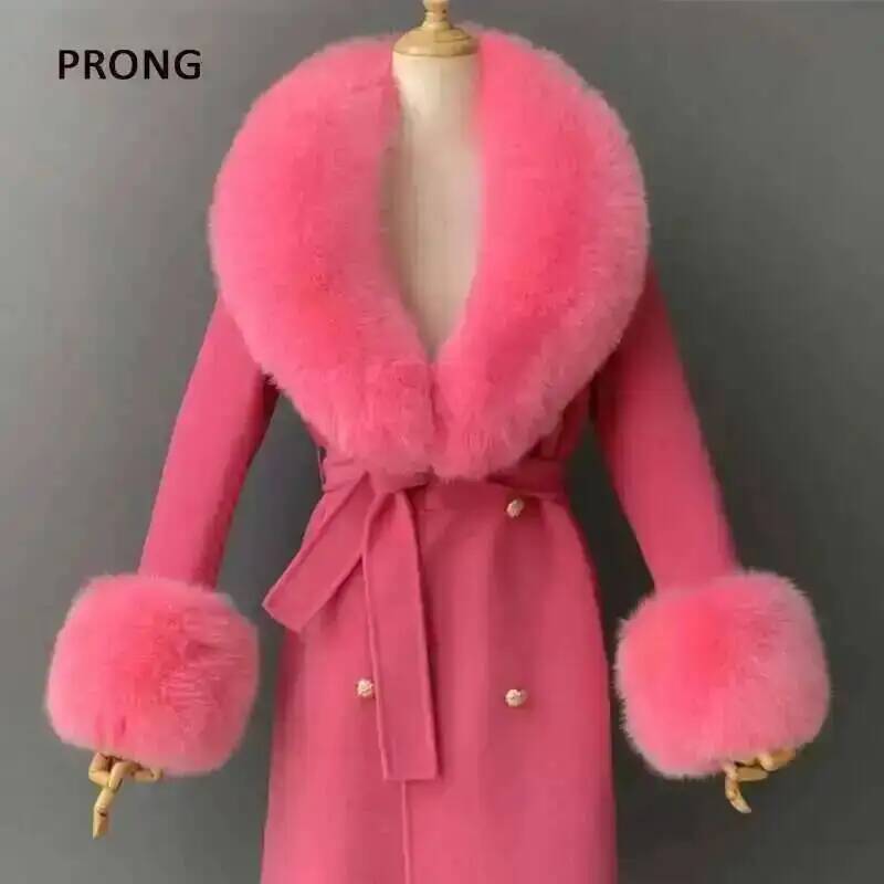 Winter Clothing Essentials - Echte Bontkraag En Manchetten Set Winterjas