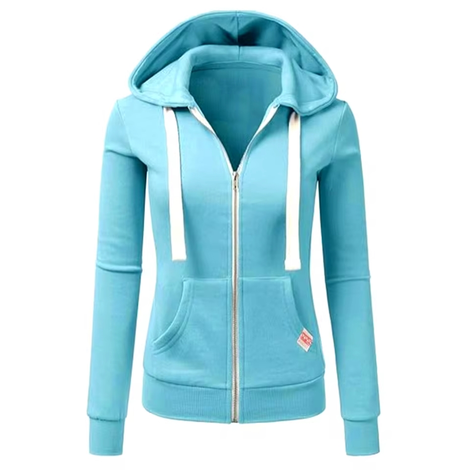 Winter Clothing Label - Herfst/Winter Nieuwe Dames Effen Kleur Mode