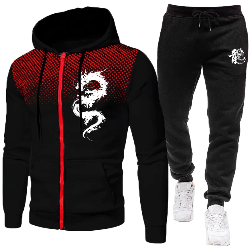 Winter Clothing Equipment - Heren Paris Dragon Pattern Fashion Print