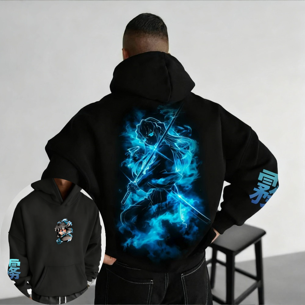 Winter Clothing In Japan - Demon Slayer heren Hoodie Sweatshirt Muichiro