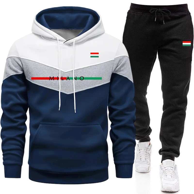 Winter Clothing Equipment - Kwaliteitsvolgans voor heren, casual driekleurig gespliced
