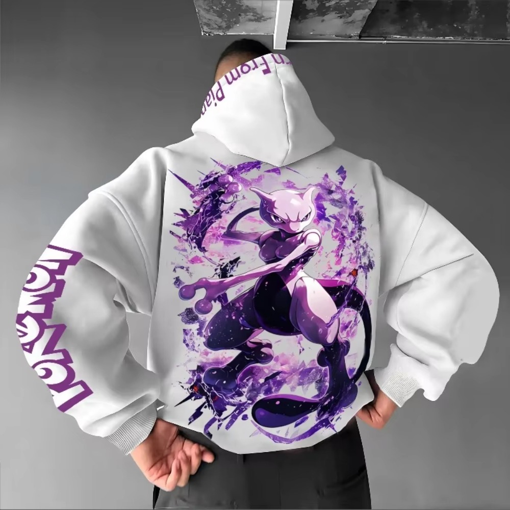 Winter Clothing Trends For Women - Mannen Nieuwe Pokémon Anime Mewtwo Dubbel