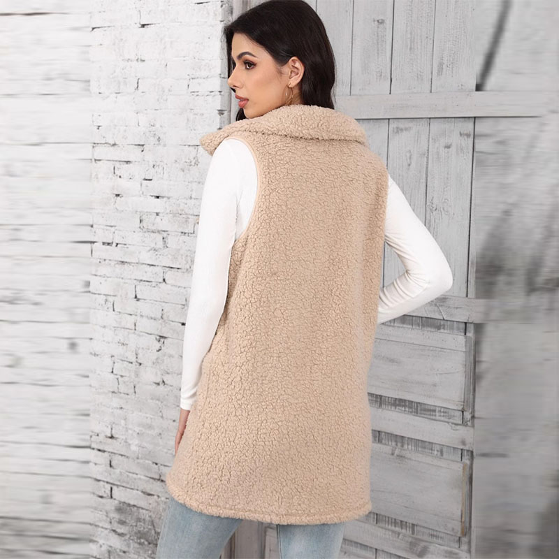 Dames lamspluche vesten splits - Winter Clothing On Sale recensie en prijs