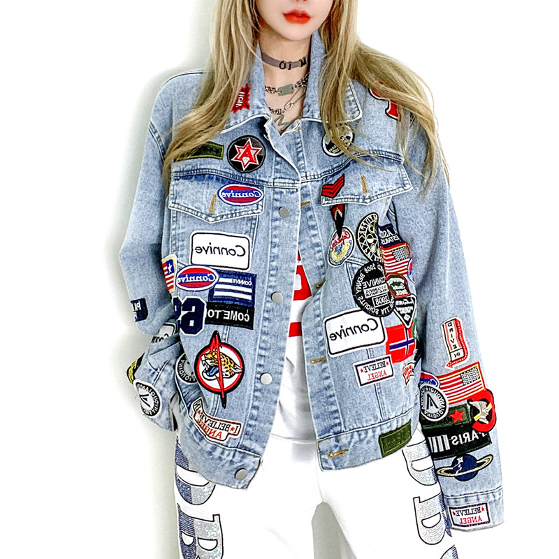 Mode Denim Jas Vrouwen Labels  - Winter Clothing Label recensie en prijs