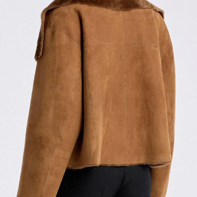 Damesjas van kunstsuède, omkee - Winter Clothing Pictures recensie en prijs