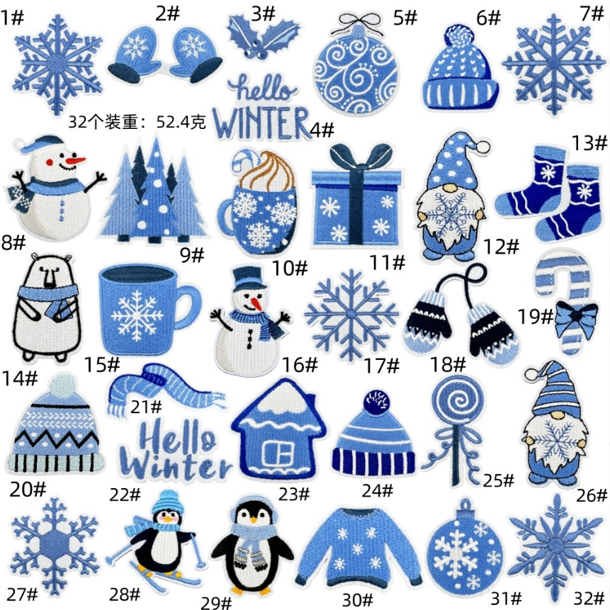 10 stuks Hello Winter Series g - Winter Clothing Pictures recensie en prijs